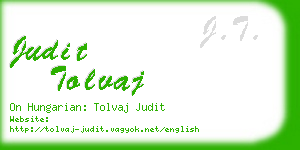 judit tolvaj business card